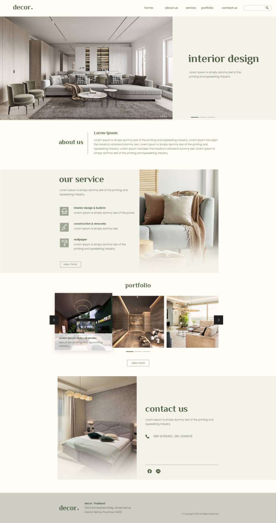 เว็บไซต์ออกแบบตกแต่งภายใน — decor.